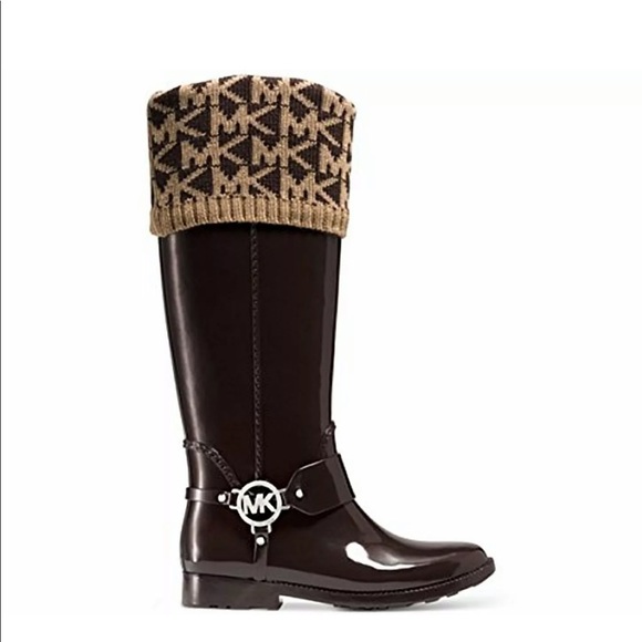 Michael Kors Accessories - 🆕Michael Kors Boot Socks Brown/Tan Logo